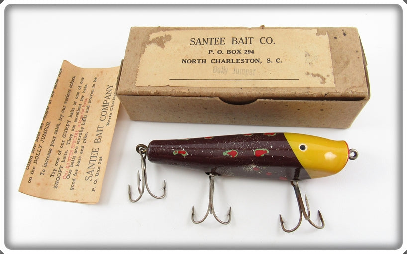 Santee Bait Co Purple Yellow Head Dolly Jumper Lure In Box