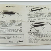 Hunt Lure Co Black & Yellow The Enticer In Box