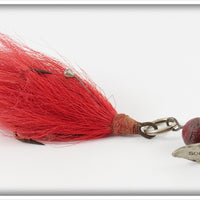 South Bend Red Jersey Bucktail Spinner With Bing Hook