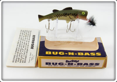 Vintage Buckeye Bait Corp Large Mouth Bug N Bass Lure In Box 