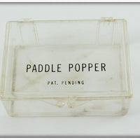 Gigi Lure Co Black & Silver Paddle Popper In Box