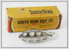 South Bend Chrome White Sun Spot Spoon In Correct Box 525 CW