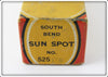 South Bend Chrome White Sun Spot Spoon 525 CW In Correct Box