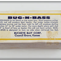 Buckeye Bait Corp White Coachdog Bug N Bass In Box No. 7
