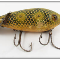 Vintage Heddon Frog Scale Baby Crab Wiggler Lure 1909J