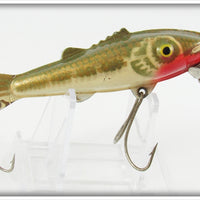 Vintage Outing Mfg Co Green & Gold Scale Bassy Getum Lure