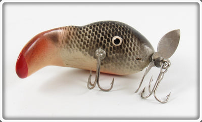 Vintage Bud Stewart Black Scale Crippled Wiggler Lure