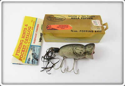 Arbogast Seein's Believin' Flocked Mouse 3/8 Hula Popper In Correct Box 240