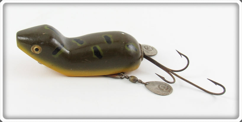 Vintage Shakespeare Frog Spot Pad-Ler Mouse Lure 