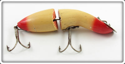 Vintage Heddon Red & White Baby Gamefisher Lure