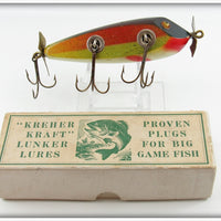 Vintage Kreher Kraft Lunker Lures The Plopper Lure In Box 