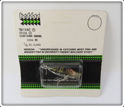 Vintage Heddon Natural Spotted Bass Tiny River Runt spook Lure 0350 NB