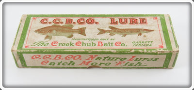 Vintage Creek Chub Perch Husky Dinger End Label Empty Lure Box 5701