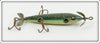 Vintage Shakespeare Green Crackleback Underwater Minnow Lure