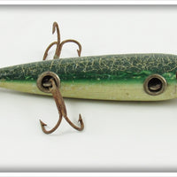 Vintage Shakespeare Green Crackleback Underwater Minnow Lure