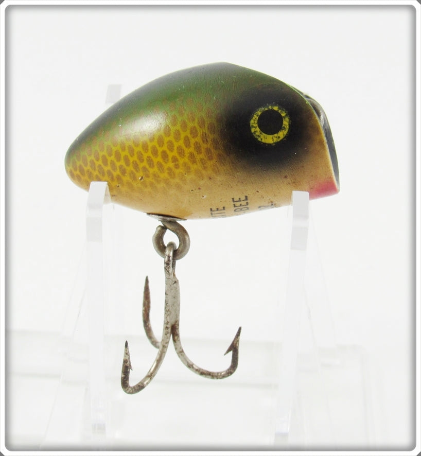 Vintage Millsite Gold Scale Spin E Bee Lure