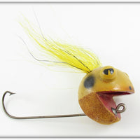 Vintage Tropical Bait Co Yellow Frog Stormy Petrel Frog Lure