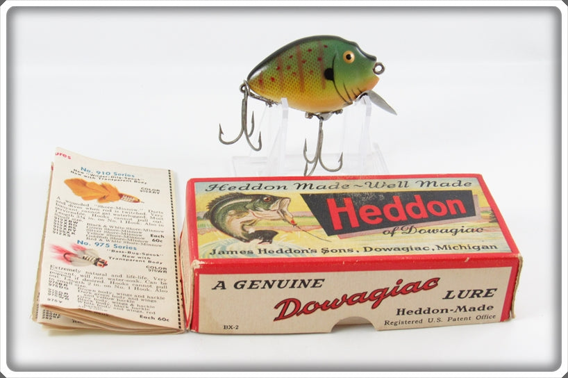 Vintage Heddon Sunfish Punkinseed Spook 9630 Lure SUN In Box For