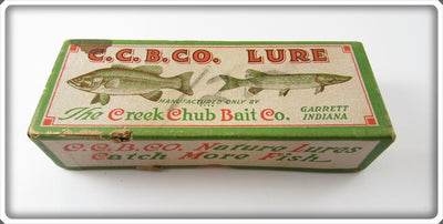 Creek Chub White Scale Baby Injured Minnow Empty Box 1625