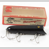 Vintage Heddon Solid Black Lucky 13 Lure In Box 2500B 
