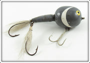 Vintage E.L. Jacobs Grey & White Polly Frog Lure