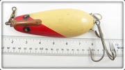 Vintage Lauby Red & White Musky Wonder Spoon Lure