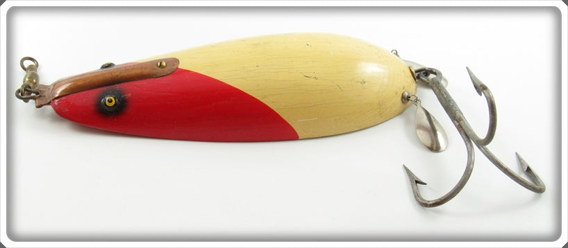 Vintage Lauby Red & White Musky Wonder Spoon Lure For Sale | Tough Lures