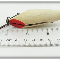 Payne Bait Co Red & White Payne's New Humane Woggle Bug