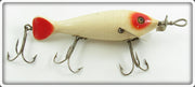 Vintage Heddon Red & White Spin Diver Lure 3002