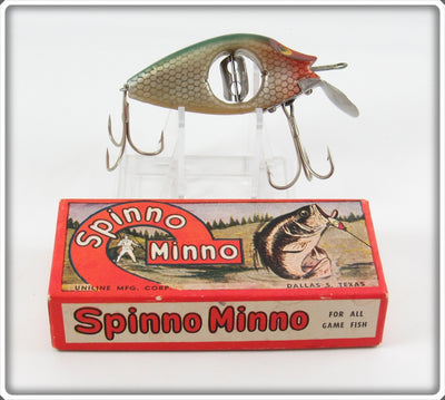 Vintage Uniline Mfg Corp Shiner Spinno Minno Lure In Box 504