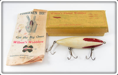 Vintage Hastings Sporting Goods Wilson's Fluted Wobbler In Box No. 1F