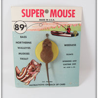 Somerset Distributors Brown Flocked Super Mouse Lure On Card