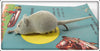 Somerset Distributors Grey Flocked Super Mouse On Card