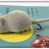 Somerset Distributors Grey Flocked Super Mouse On Card