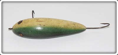 Vintage Berberisch Green, Black, & White Wisconsin Made Bait 