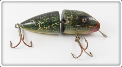 Vintage Moonlight Green Crackleback 1900 Series Lure