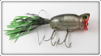 Arbogast Glitter Ghost Black Back Hula Popper
