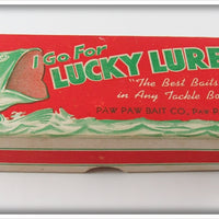 Vintage Paw Paw Lucky Lures Empty Red Box 