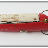 Vintage Babbitt Red & White Automatic Weedless Fish Lure