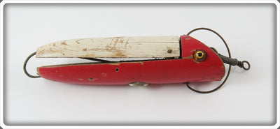 Vintage Babbitt Red & White Automatic Weedless Fish Lure