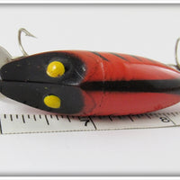 Wizard Lure Mfg Co Red With Black Ribs Wizard