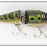 Vintage Creek Chub Frog Spot Wigglefish Lure 2419 