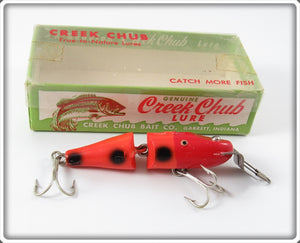 Creek Chub Orange Spotted Jointed Spinning Pikie In Box 9430