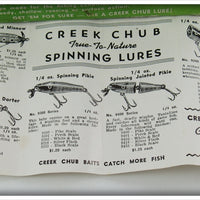 Creek Chub Pikie Scale Saltwater Pikie In Box 700 SW Special