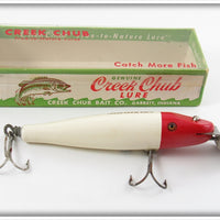 Vintage Creek Chub Red & White Saltwater Pikie In Box 702 SW