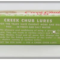 Creek Chub Silver Shiner Saltwater Pikie In Box 703 SW Special