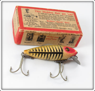 Vintage Heddon Silver Shore 110 XRS River Runt Lure In Box
