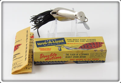 Vintage Jack's Black Wig A Lure In Box