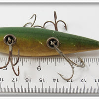 Winchester Green & Gold Five Hook Underwater Minnow