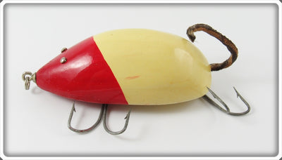 Vintage J.W. Red & White Big Rat Lure